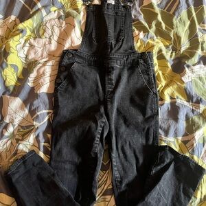 GAP Women's Black Denim Bootcut Overalls
